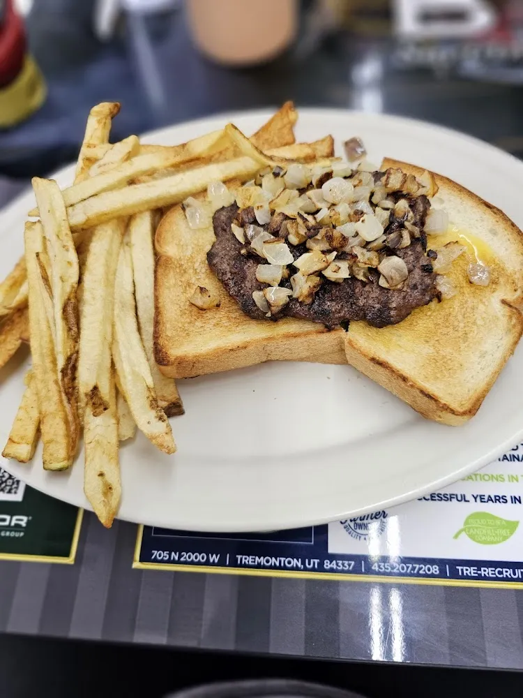 Hot Hamburger with Fries